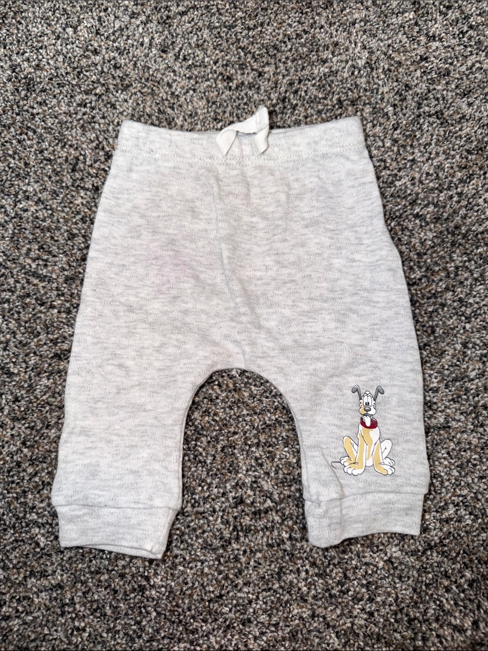Disney Gray Baby Jogger Pants with Pluto Graphic
